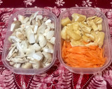 お袋さん(油揚げ+きのこの炊き込みご飯)作り方1写真