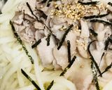 豚肉の冷しゃぶ風●冷やしうどん作り方3写真