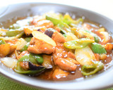 鶏もも肉と夏野菜の酢鶏風甘酢あん炒め！作り方9写真