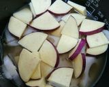 さつまいもとレンコンの塩昆布炊き込みご飯作り方4写真