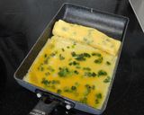 ニラたっぷり☆だし巻き卵作り方4写真