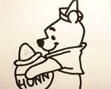 キャラ弁☆簡単 平面 プーさん作り方1写真