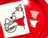 キャラ弁☆簡単 平面 プーさん作り方3写真
