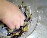 茄子の油炒め、、、の油を最小限。ヘルシー作り方4写真