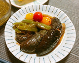 辛うま♪「茄子とシメジのピリ辛炒め」作り方6写真