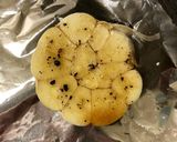 ビールに合う半分にんにくのホイル焼き作り方1写真