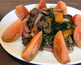 【簡単】牛肉とほうれん草の炒め物作り方5写真