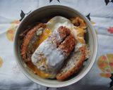 スーパーお惣菜のメンチカツを丼にして・・作り方2写真