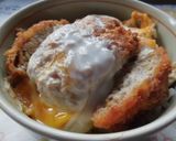 スーパーお惣菜のメンチカツを丼にして・・作り方3写真