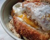 スーパーお惣菜のメンチカツを丼にして・・作り方4写真