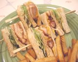 アメリカ★Tyson照り焼きチキンサンド作り方10写真