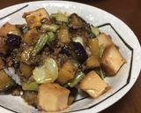 麻婆茄子豆腐作り方6写真