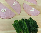 お弁当に！ほうれん草のハム巻き♡作り方1写真