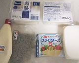 スライスチーズとじゃこのサンドイッチ♪作り方1写真