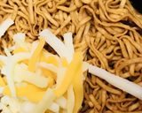 即席拉麺の具★ゴーヤー&とろけるチーズ作り方2写真