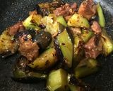 ナスと焼鳥缶の炒め物作り方6写真