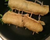 豆苗の油揚げ巻き作り方5写真