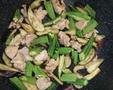 ズボラ！鶏肉とナスとオクラのポン酢炒め作り方4写真