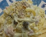 濃厚！チーズクリームカルボナーラ♪作り方11写真