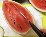 スイカのカットの方法。作り方4写真