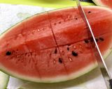 スイカのカットの方法。作り方6写真