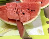 スイカのカットの方法。作り方7写真