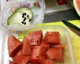 スイカのカットの方法。作り方12写真