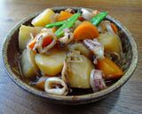 烏賊とじゃがいもの煮物作り方6写真