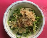 豆苗とササミの梅おかか和え作り方8写真
