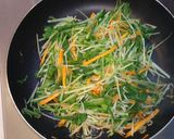 鉄分とカルシウムたっぷり水菜とジャコ炒め作り方3写真
