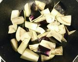 なすと舞茸のごま味噌炒め作り方1写真