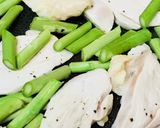 アスパラガスと鶏肉のスイートチリソース作り方2写真