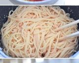 明太子と大葉のバター醬油パスタ作り方3写真