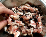 レンジで簡単さつまいもと豚肉の塩昆布蒸し作り方3写真