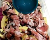 レンジで簡単さつまいもと豚肉の塩昆布蒸し作り方5写真