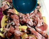 レンジで簡単さつまいもと豚肉の塩昆布蒸し作り方5写真