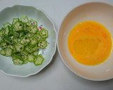 あたただしでもずくとオクラの卵スープ作り方1写真