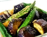茄子とオクラの焼きびたし♥梅胡麻風味☆作り方7写真