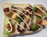 コロッケ＆ブロッコリーのチーズトースト作り方4写真
