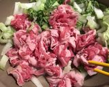 白菜牛丼~温玉のせ~作り方3写真