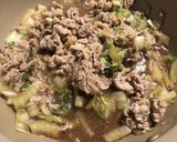 白菜牛丼~温玉のせ~作り方4写真
