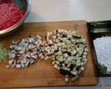 もっちり✨牛豚挽き肉ハンバーグ作り方1写真