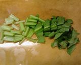 簡単昼食パスタ　小松菜入りカルボナーラ作り方4写真