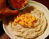 鶏チャーシューとふわふわ卵の親子そうめん作り方17写真