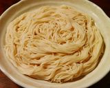 鶏チャーシューとふわふわ卵の親子そうめん作り方16写真