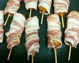簡単♪みたらし団子の豚バラ肉巻き作り方2写真