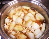 冬瓜と鶏ひき肉のあんかけ煮物作り方6写真