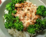 ブロッコリーの森✿納豆ゴマたま丼✿作り方1写真