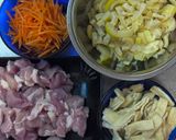 しっかり濃い味　たけのこの炊き込みご飯作り方1写真