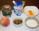 桃とぶどうのグラタン作り方1写真